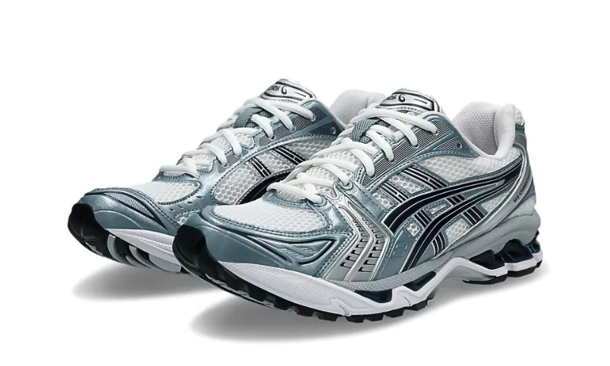 Asics Gel-Kayano 14 white Fjord Grey