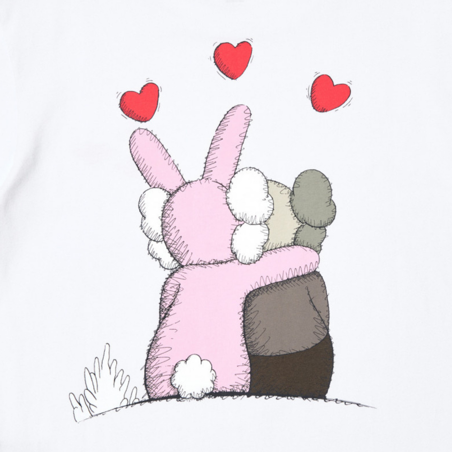 KAWS x Uniqlo Warhol UT Graphic T-Shirt White Pink