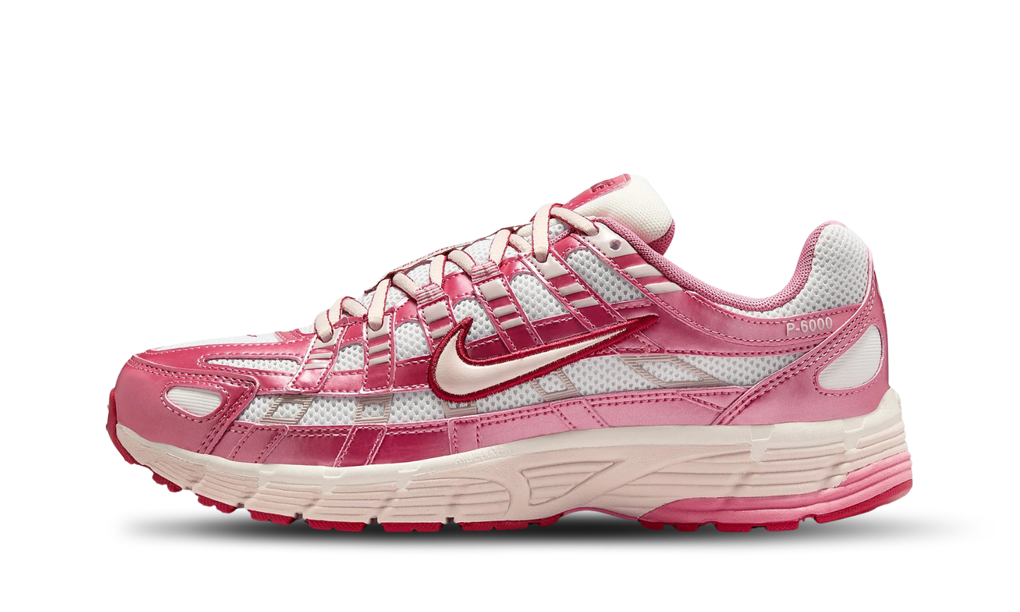 Nike P-6000 White Silt Red Peony
