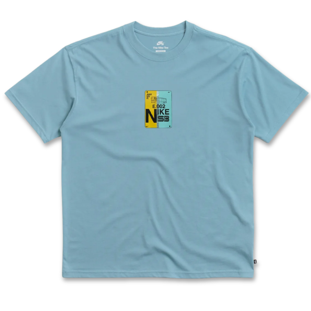 Nike SB Men's T-shirt Bus Pass - Denim Turquoise