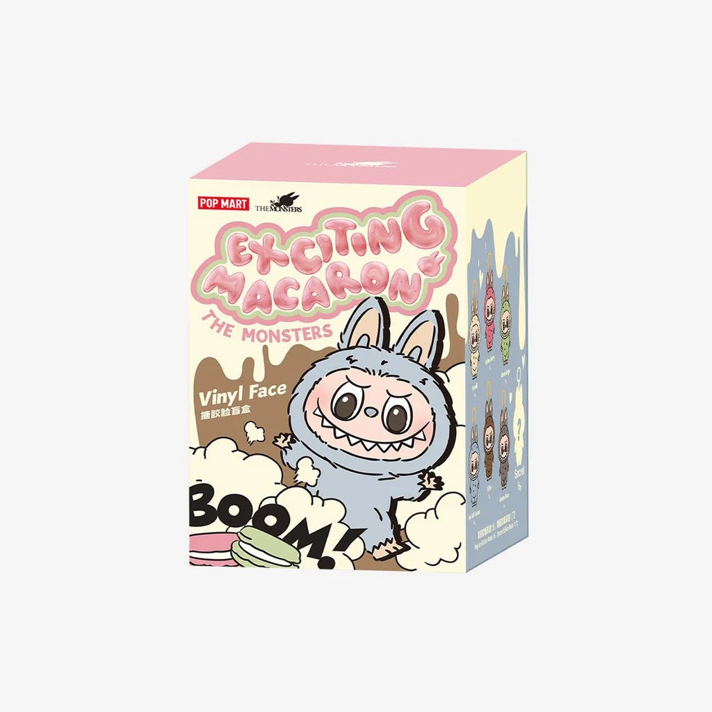 Pop Mart Labubu The Monsters Exciting Macarons Vinyl Face Blind Box