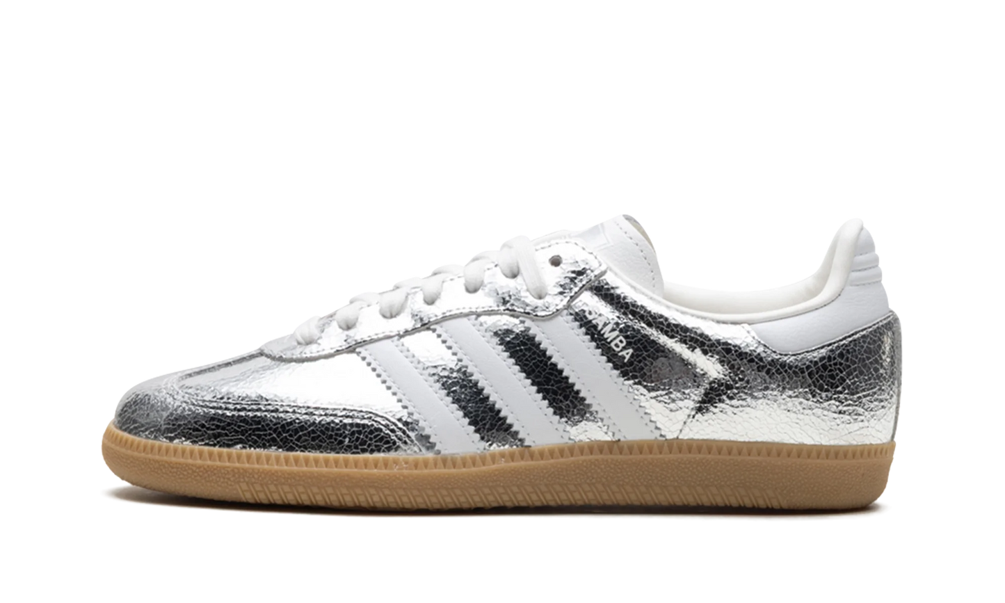 Adidas Samba OG Silver Metallic Cracked