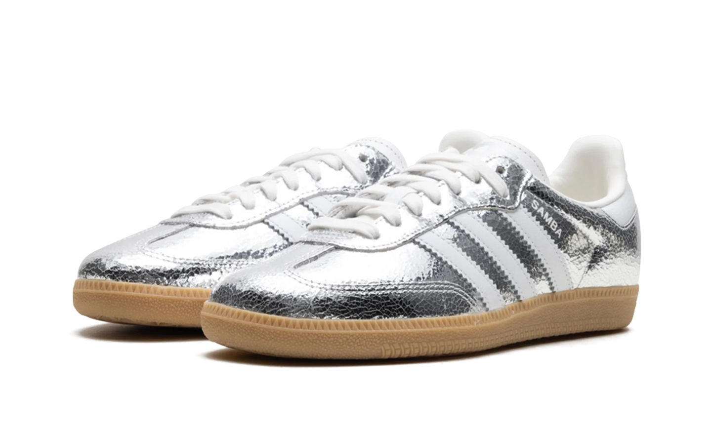 Adidas Samba OG Silver Metallic Cracked