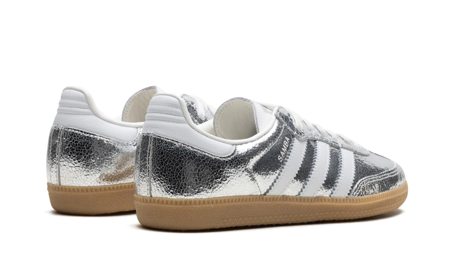 Adidas Samba OG Silver Metallic Cracked