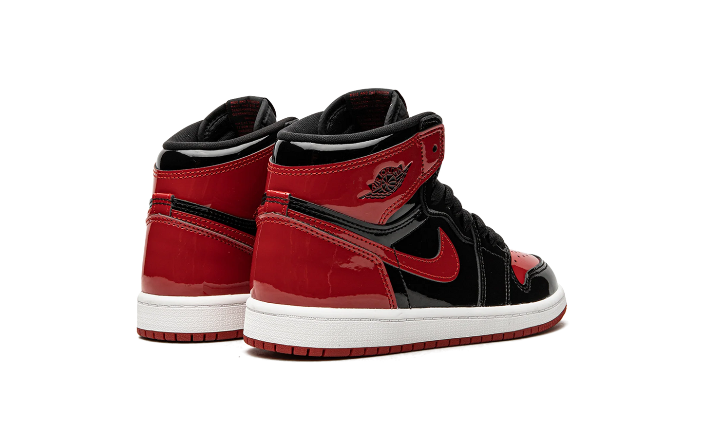 Air Jordan 1 High OG Patent Bred (Kids)