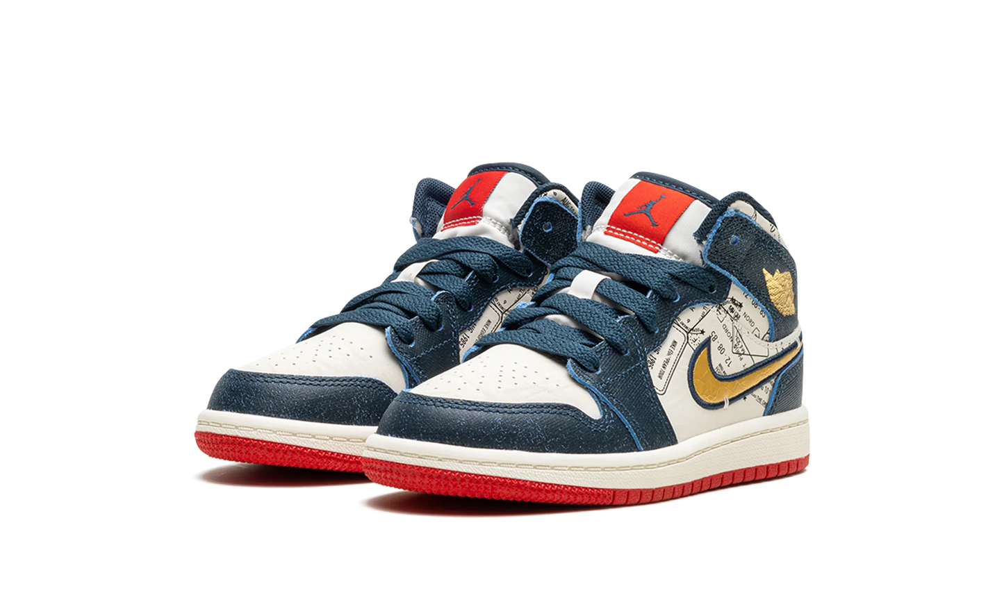 Air Jordan 1 Mid SE Take Flight (Kids)
