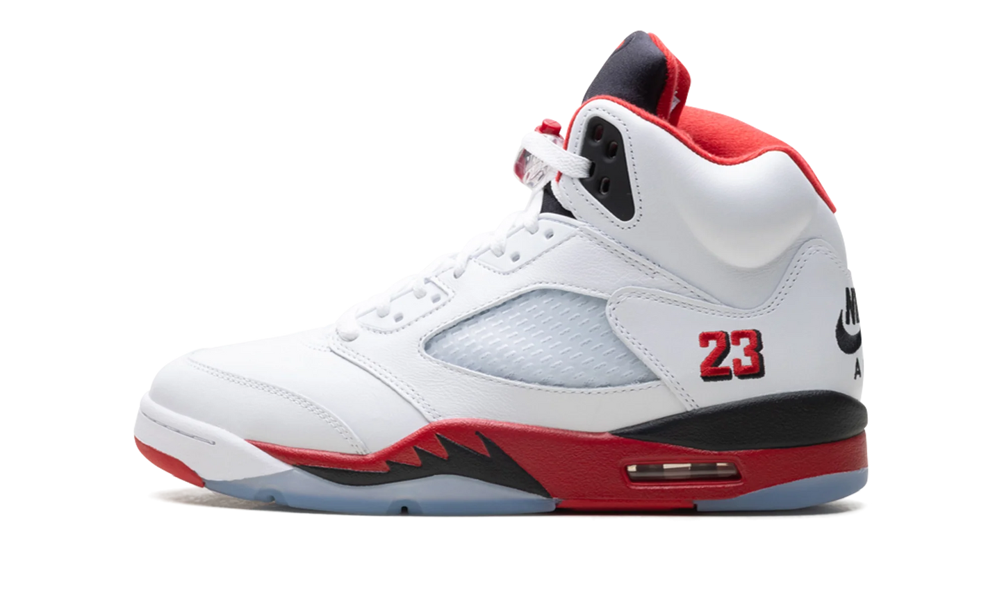 Air Jordan 5 Retro Fire Red Black Tongue (2025)