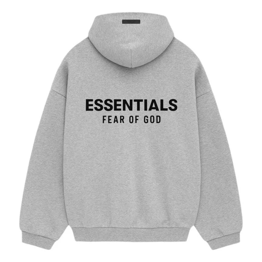 Fear of God Essentials (FW24) Fleece Hoodie Light Heather Gray