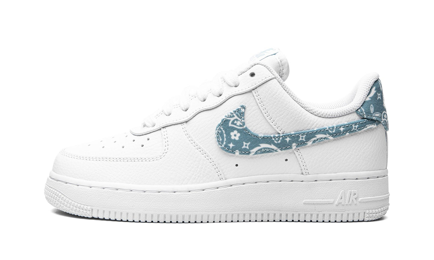 Nike Air Force 1 Low '07 Essential White Worn Blue Paisley