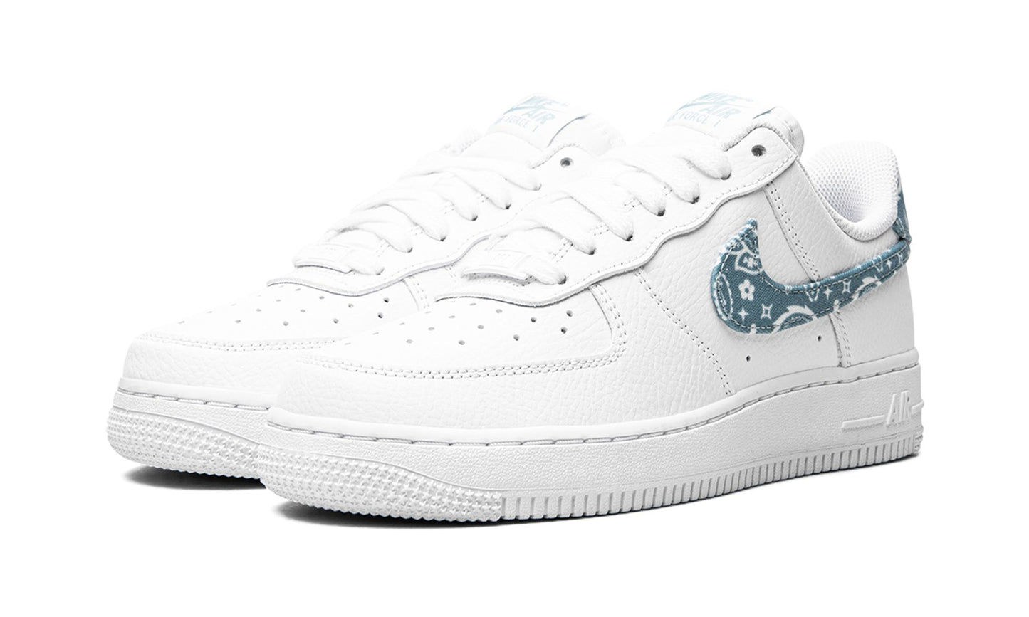 Nike Air Force 1 Low '07 Essential White Worn Blue Paisley