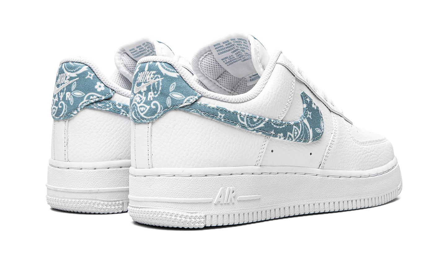 Nike Air Force 1 Low '07 Essential White Worn Blue Paisley