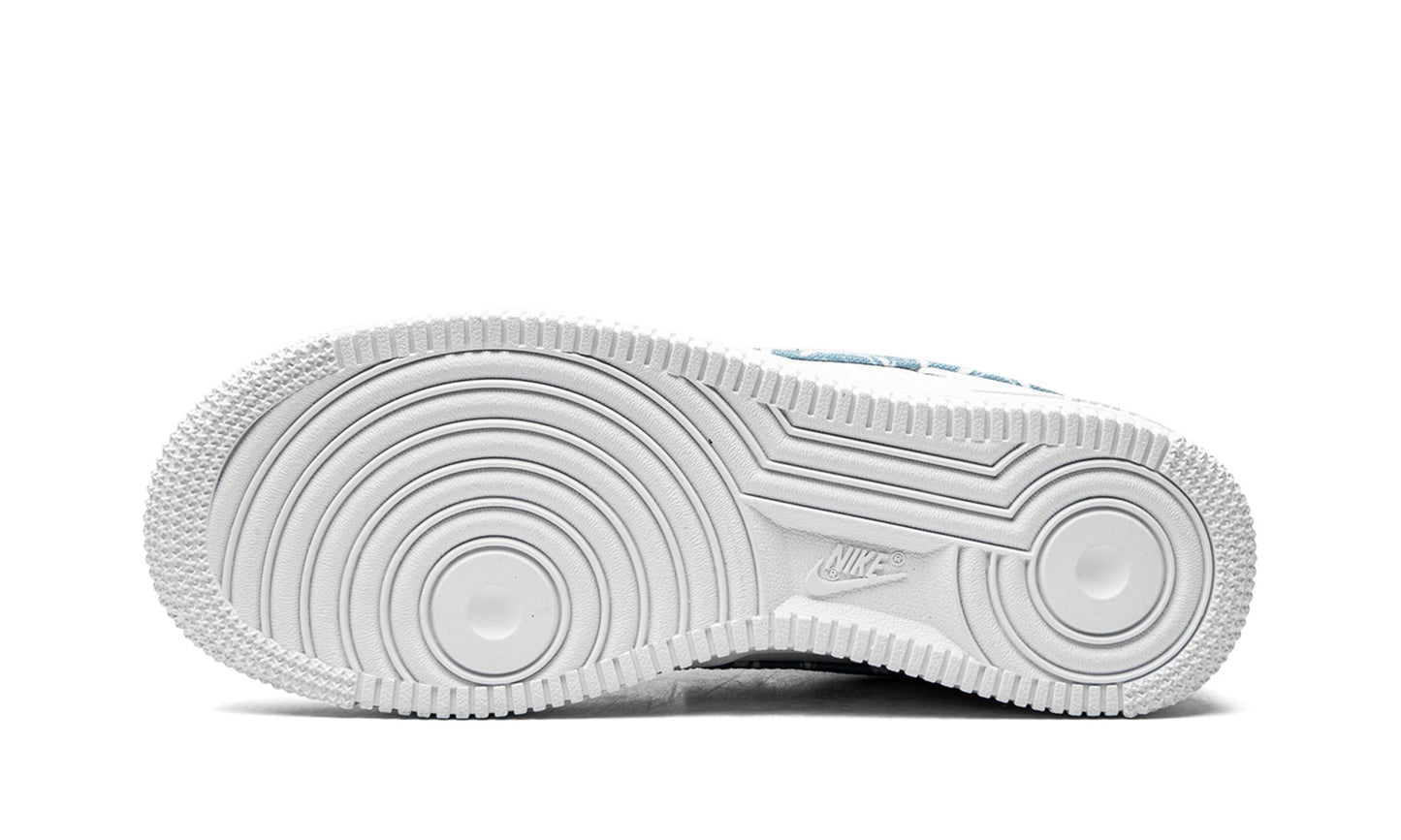 Nike Air Force 1 Low '07 Essential White Worn Blue Paisley
