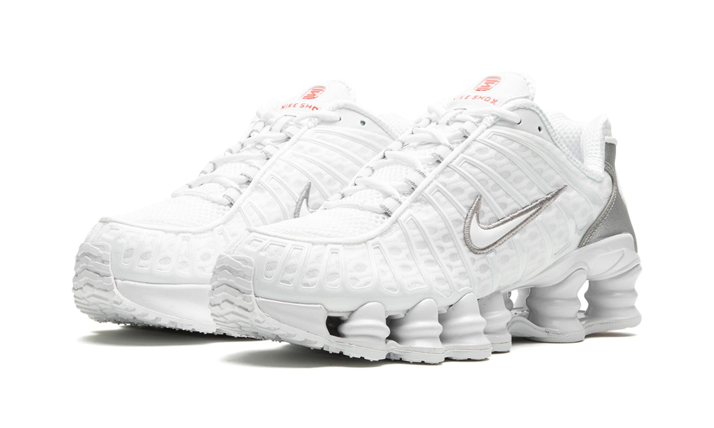 Nike Shox TL White Metallic Silver Orange