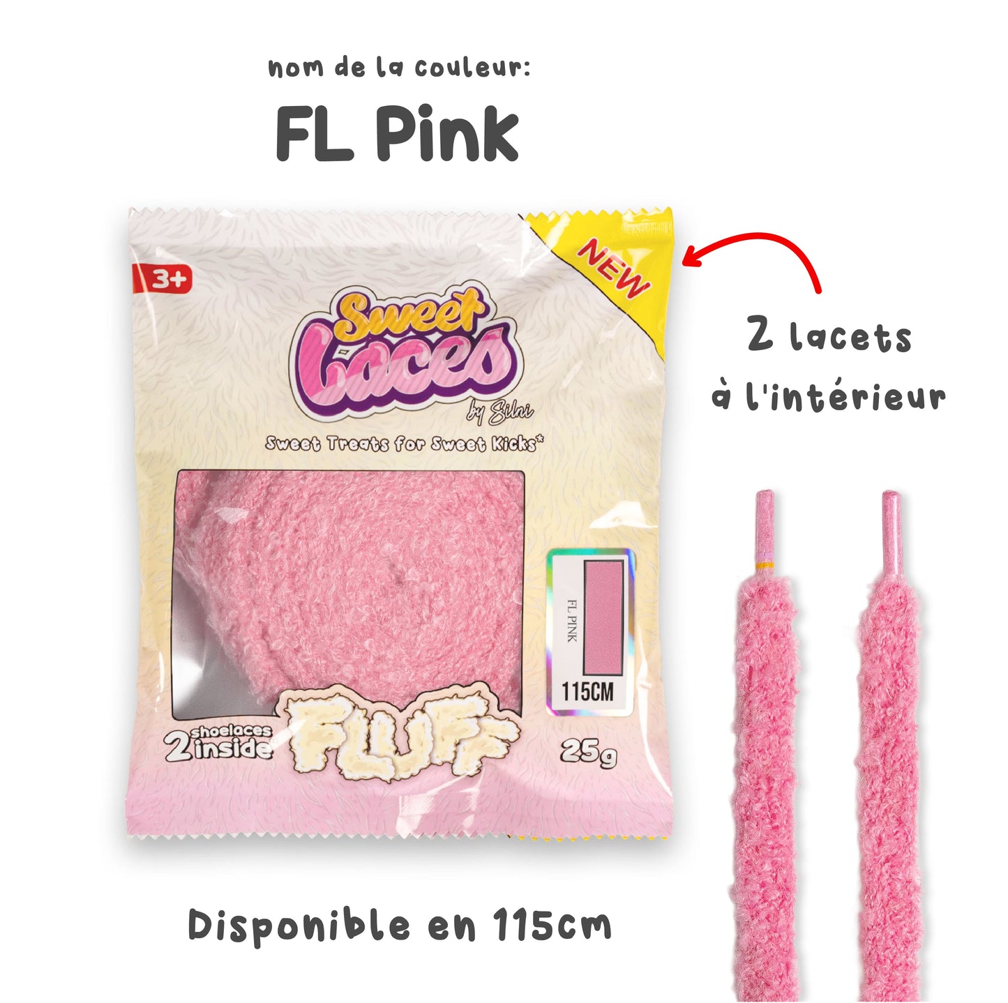 Sweetlaces Fluff - FL Pink