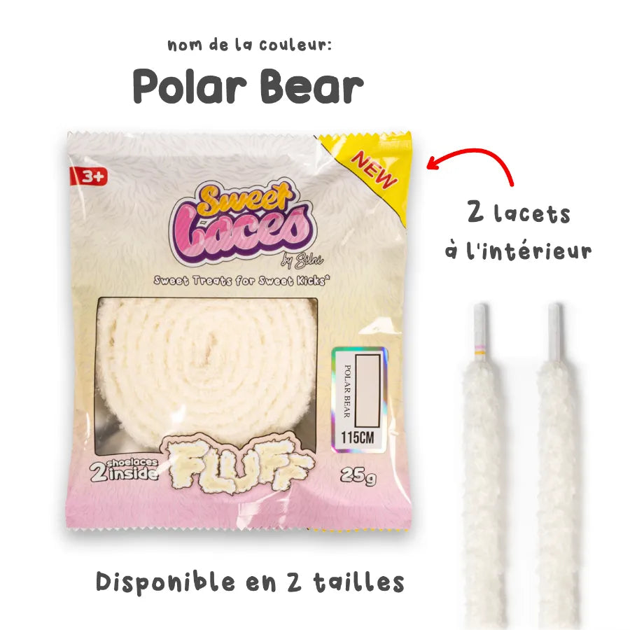 Sweetlaces Fluff - Polar Bear