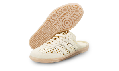 Adidas Samba Mule Woven Basketweave Cream White