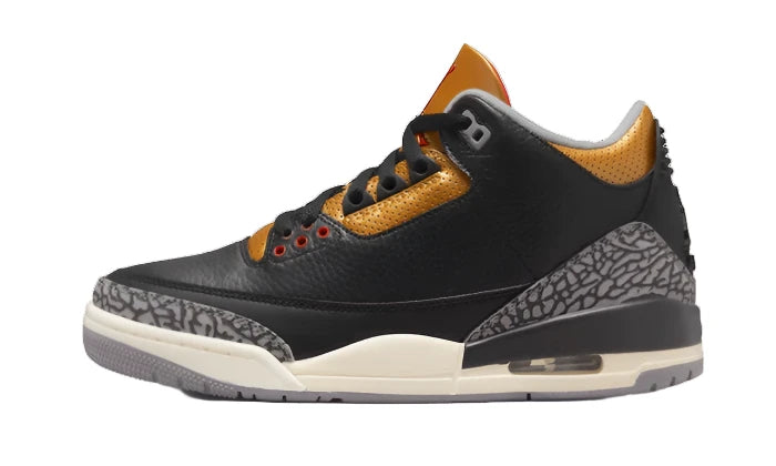 Air Jordan 3 Retro Black Cement Gold