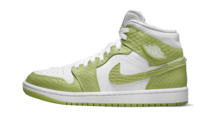 Air Jordan 1 Mid Green Python