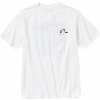 KAWS x Uniqlo UT Short Sleeve Artbook Cover T-Shirt White Blue