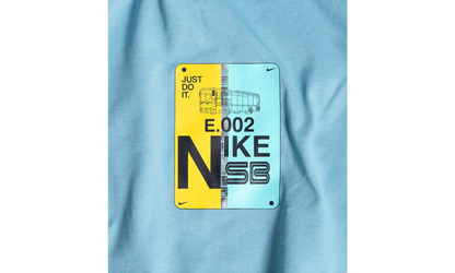 Nike SB Men's T-shirt Bus Pass - Denim Turquoise