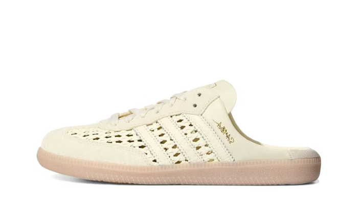 Adidas Samba Mule Woven Basketweave Cream White