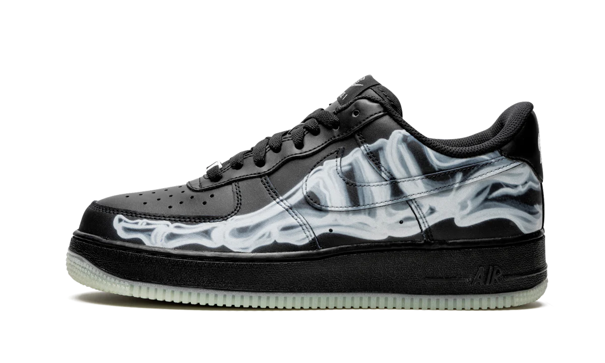 Nike Air Force 1 Low Black Skeleton Halloween (2019)