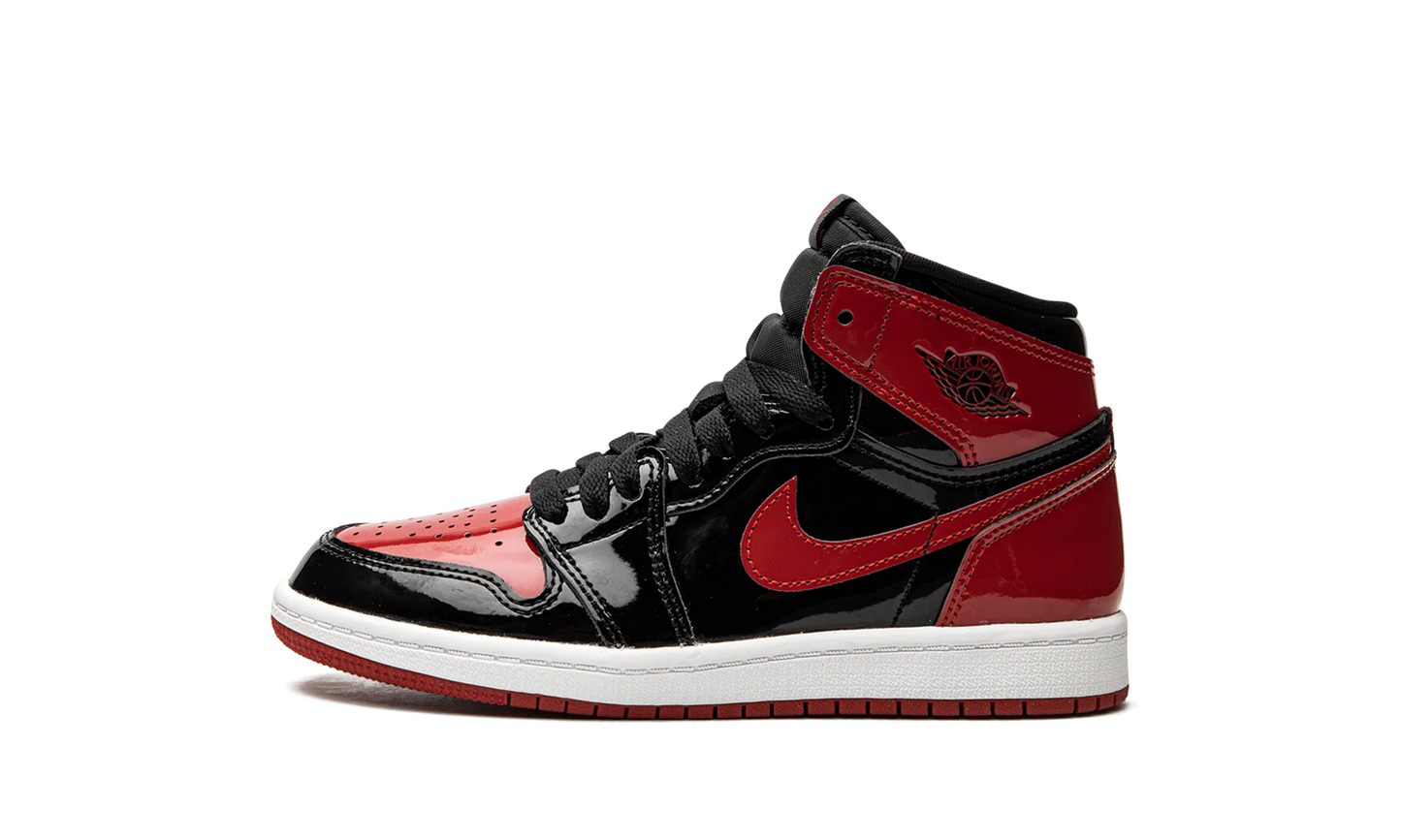 Air Jordan 1 High OG Patent Bred (Kids)