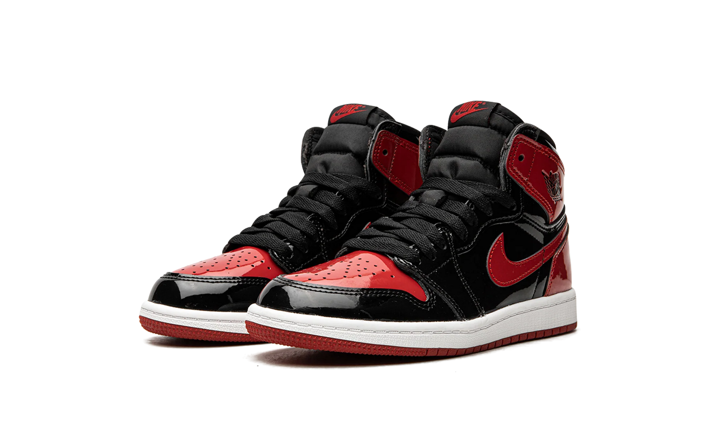 Air Jordan 1 High OG Patent Bred (Kids)
