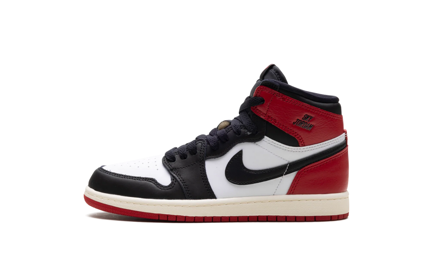 Air Jordan 1 High Retro OG Black Toe Reimagined (Kids)