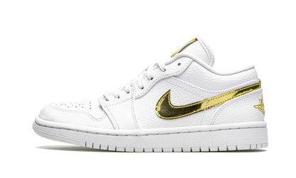 Air Jordan 1 Low White Metallic Gold
