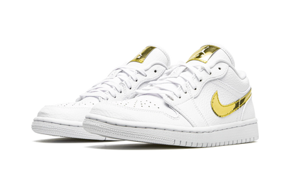 Air Jordan 1 Low White Metallic Gold