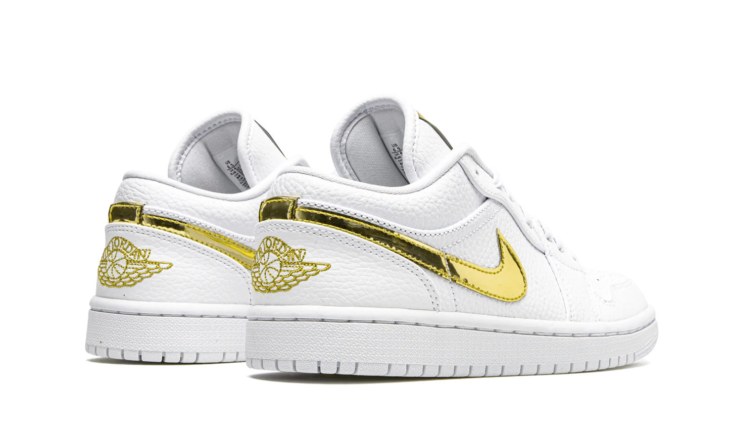 Air Jordan 1 Low White Metallic Gold