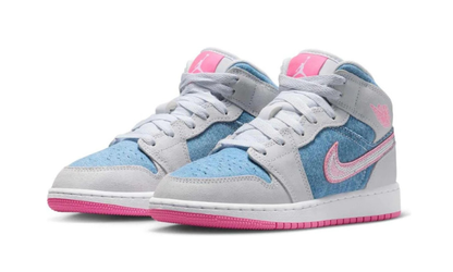 Air Jordan 1 Mid Denim Sequin