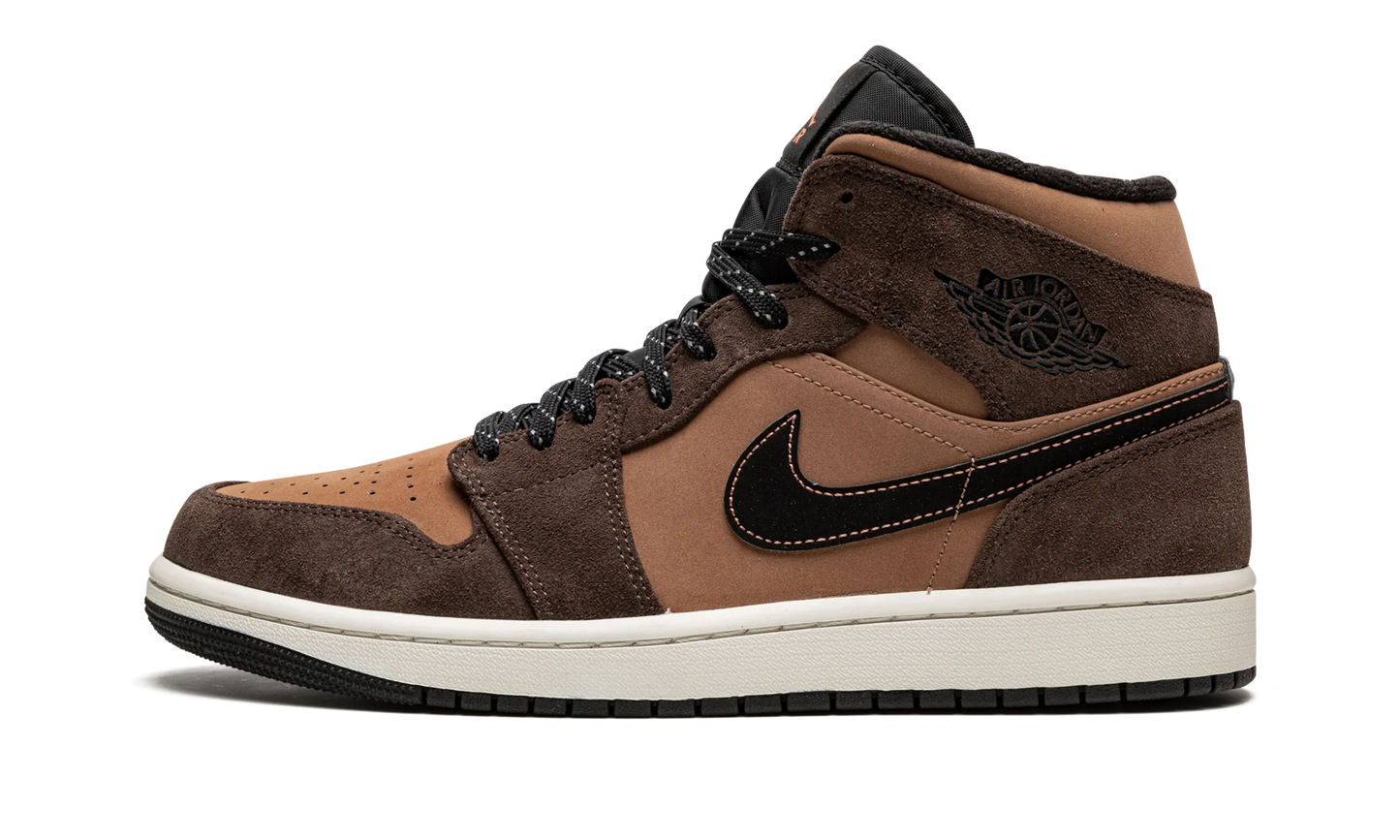 Air Jordan 1 Mid Earthy Brown