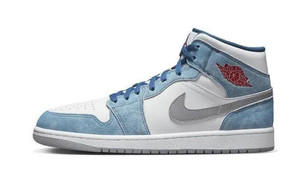 Air Jordan 1 Mid French Blue Fire Red