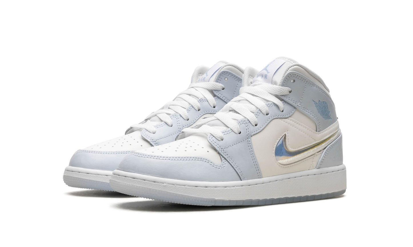 Air Jordan 1 Mid Glitter Swoosh