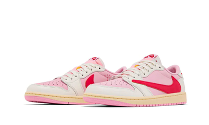 Air Jordan 1 Retro Low OG SP Travis Scott Sail Tropical Pink