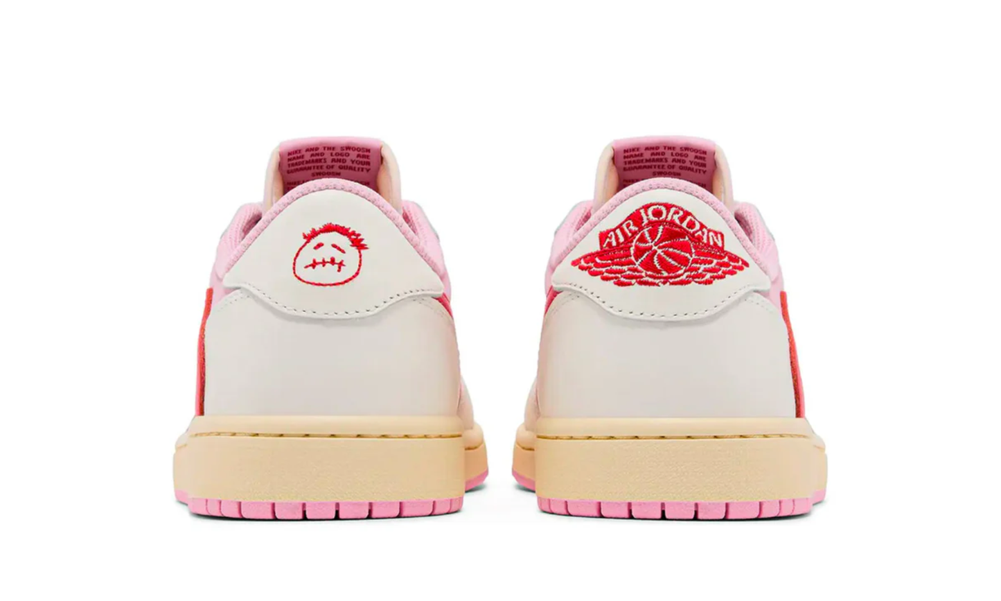 Air Jordan 1 Retro Low OG SP Travis Scott Sail Tropical Pink