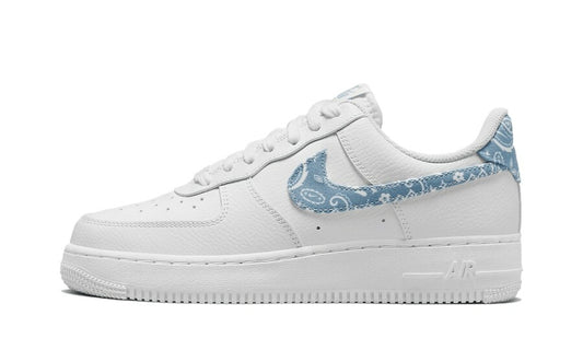 Nike Air Force 1 Low '07 Essential White Worn Blue Paisley