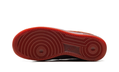 Nike Air Force 1 Low Patent Dark Team Red Safety Orange