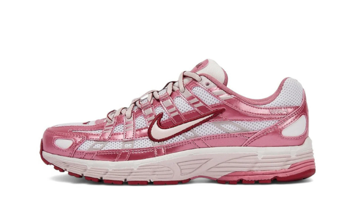 Nike P-6000 White Silt Red Peony