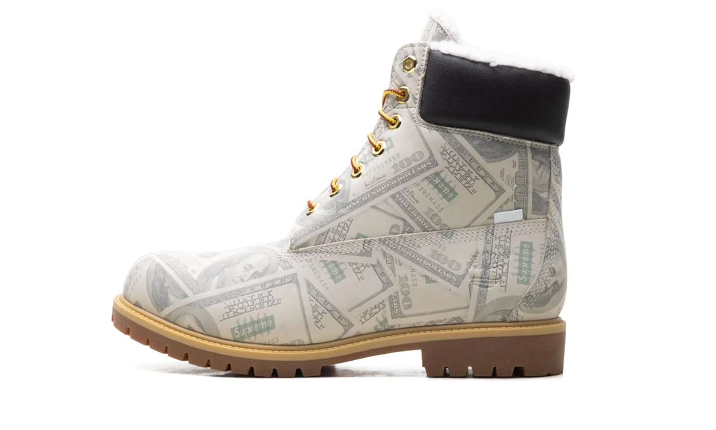 Timberland 6" Premium Waterproof Boot Supreme x MM6 Maison Margiela $100 Bills